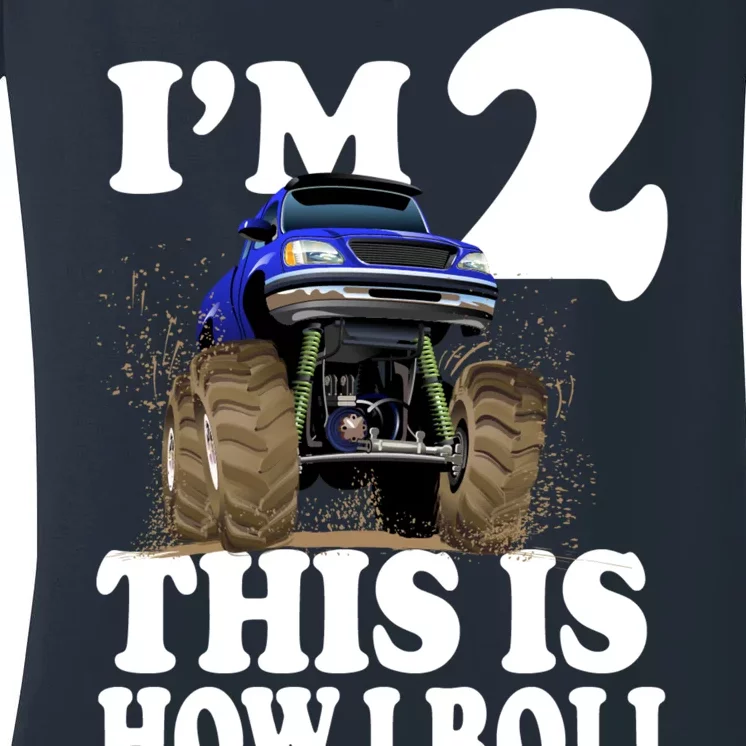 I'm 2 This Is How I Roll Women's V-Neck T-Shirt