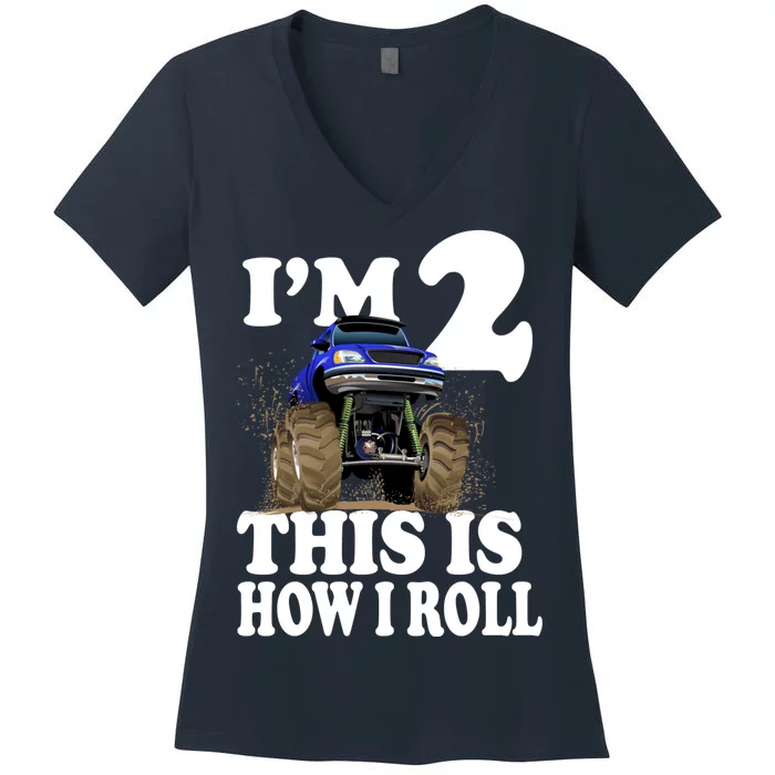 I'm 2 This Is How I Roll Women's V-Neck T-Shirt