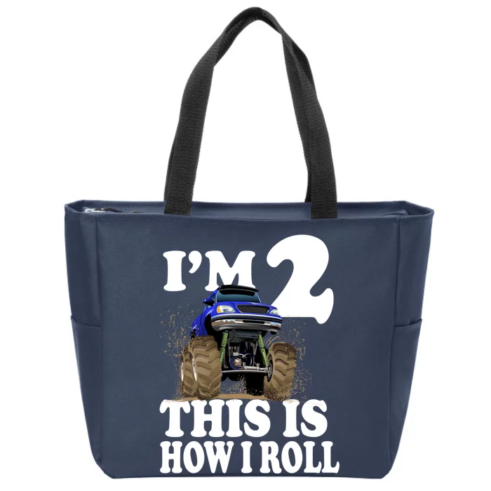 I'm 2 This Is How I Roll Zip Tote Bag