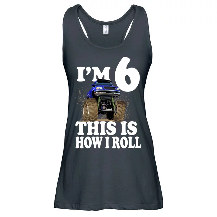 I'm 6 This Is How I Roll Monster Truck Ladies Essential Flowy Tank