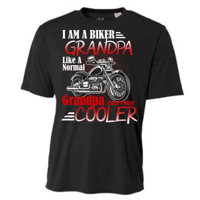 I'm A Biker Grandpa Except Much Cooler Cooling Performance Crew T-Shirt