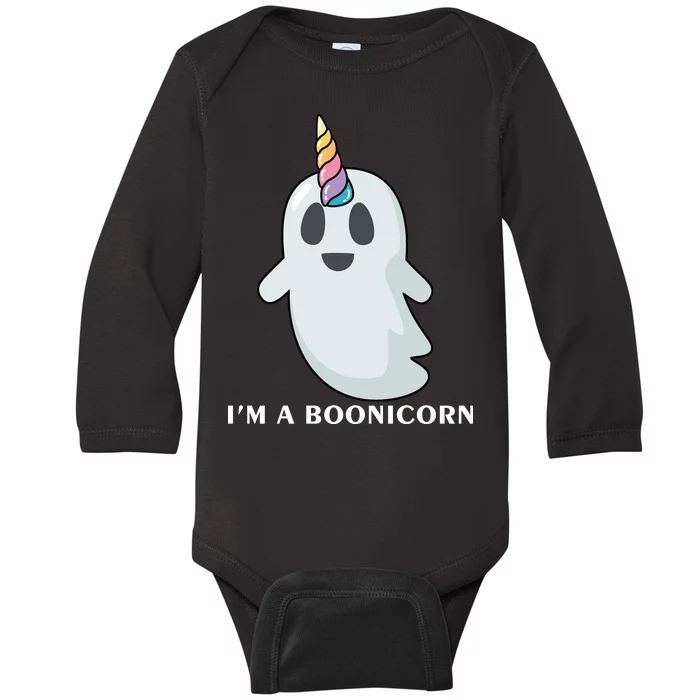 I'm A Boonicorn Funny Ghost Baby Long Sleeve Bodysuit