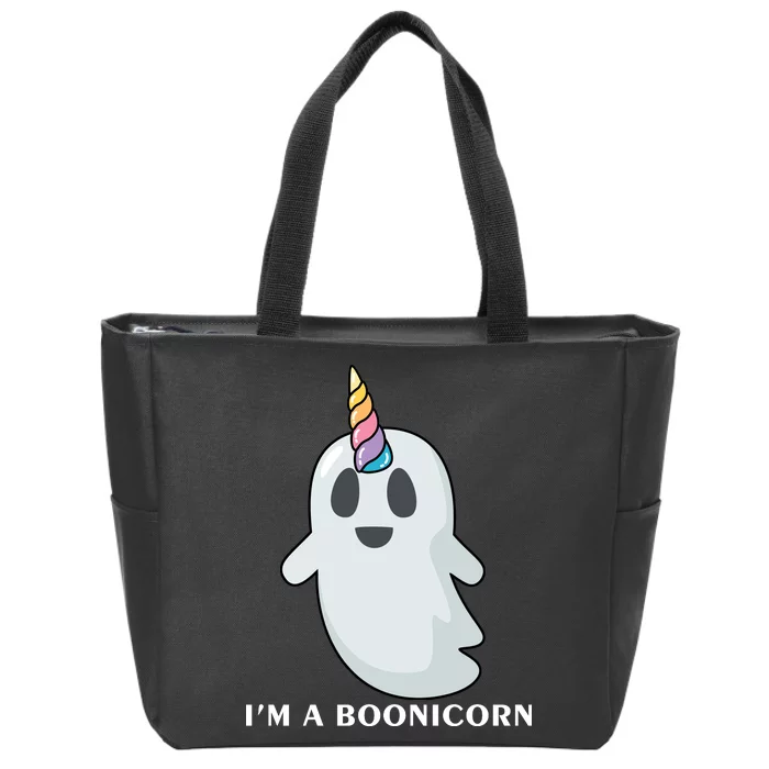 I'm A Boonicorn Funny Ghost Zip Tote Bag