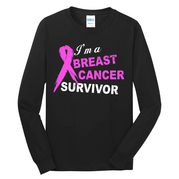 I'm A Breast Cancer Survivor Tall Long Sleeve T-Shirt