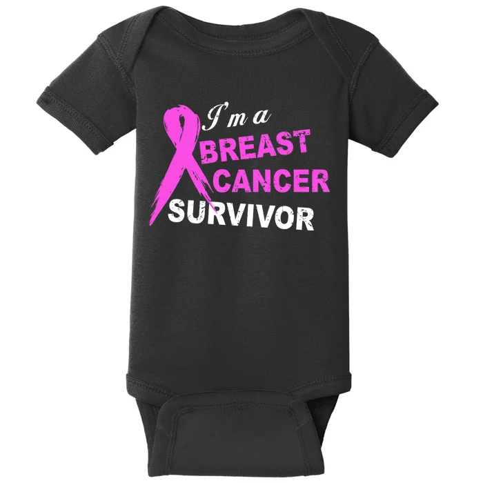 I'm A Breast Cancer Survivor Baby Bodysuit