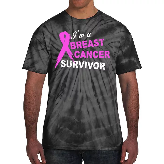 I'm A Breast Cancer Survivor Tie-Dye T-Shirt