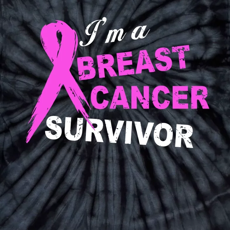 I'm A Breast Cancer Survivor Tie-Dye T-Shirt