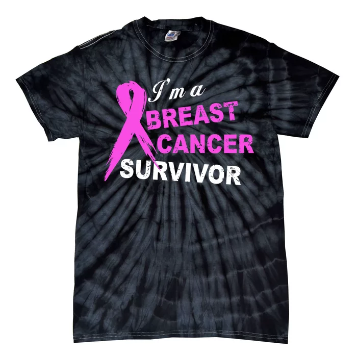 I'm A Breast Cancer Survivor Tie-Dye T-Shirt