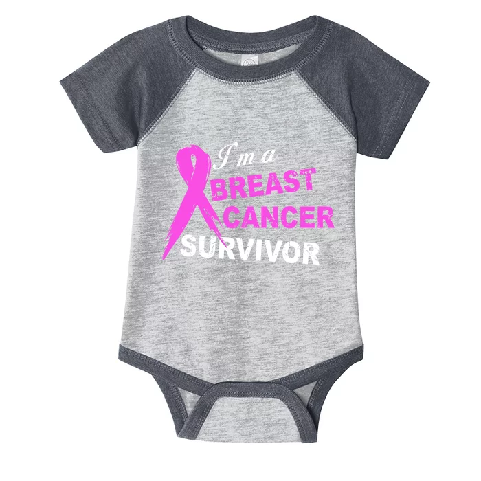 I'm A Breast Cancer Survivor Infant Baby Jersey Bodysuit