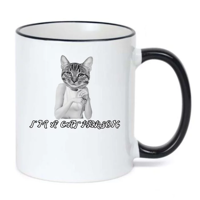 I'm A Cat Person Black Color Changing Mug