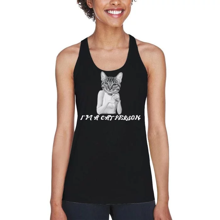 I'm A Cat Person Women's Racerback Tank