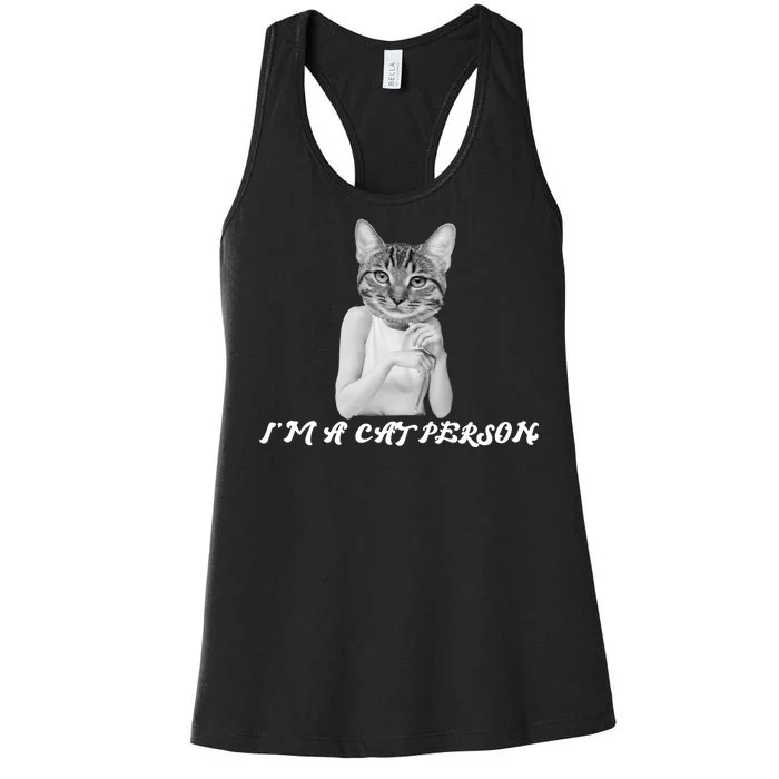 I'm A Cat Person Women's Racerback Tank