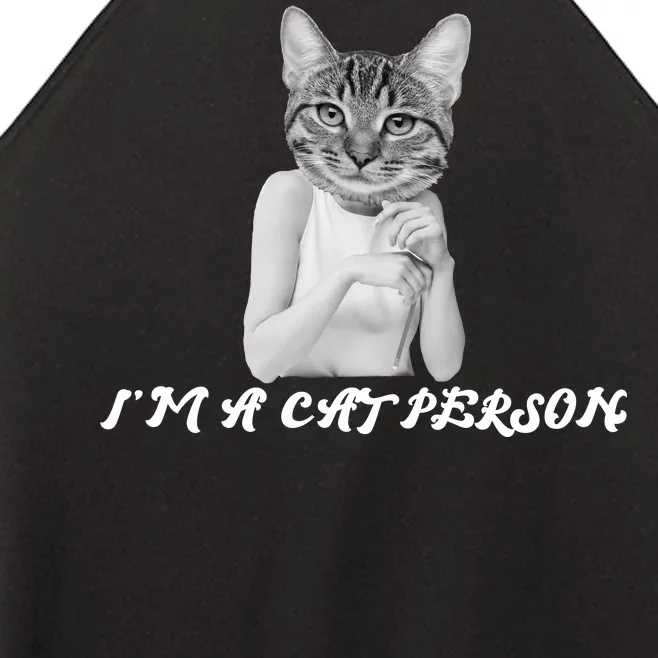 I'm A Cat Person Women’s Perfect Tri Rocker Tank