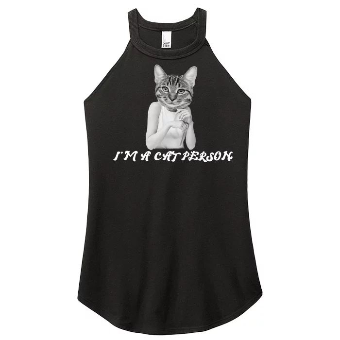 I'm A Cat Person Women’s Perfect Tri Rocker Tank