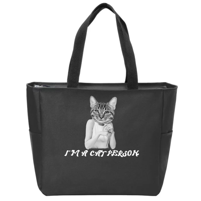 I'm A Cat Person Zip Tote Bag