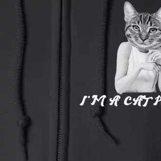 I'm A Cat Person Full Zip Hoodie