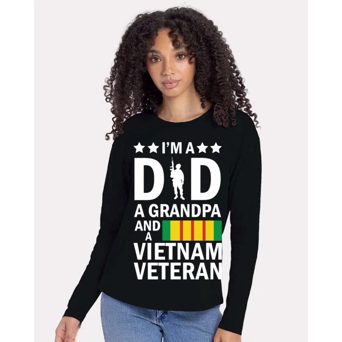 I'm A Dad A Grandpa and A Vietnam Veteran Womens Cotton Relaxed Long Sleeve T-Shirt