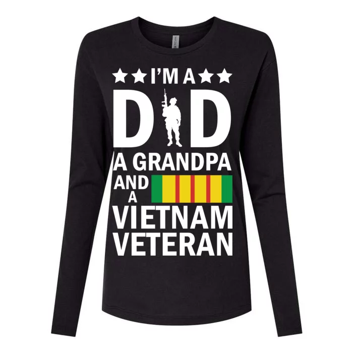 I'm A Dad A Grandpa and A Vietnam Veteran Womens Cotton Relaxed Long Sleeve T-Shirt