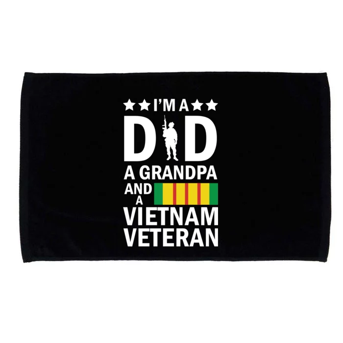 I'm A Dad A Grandpa and A Vietnam Veteran Microfiber Hand Towel