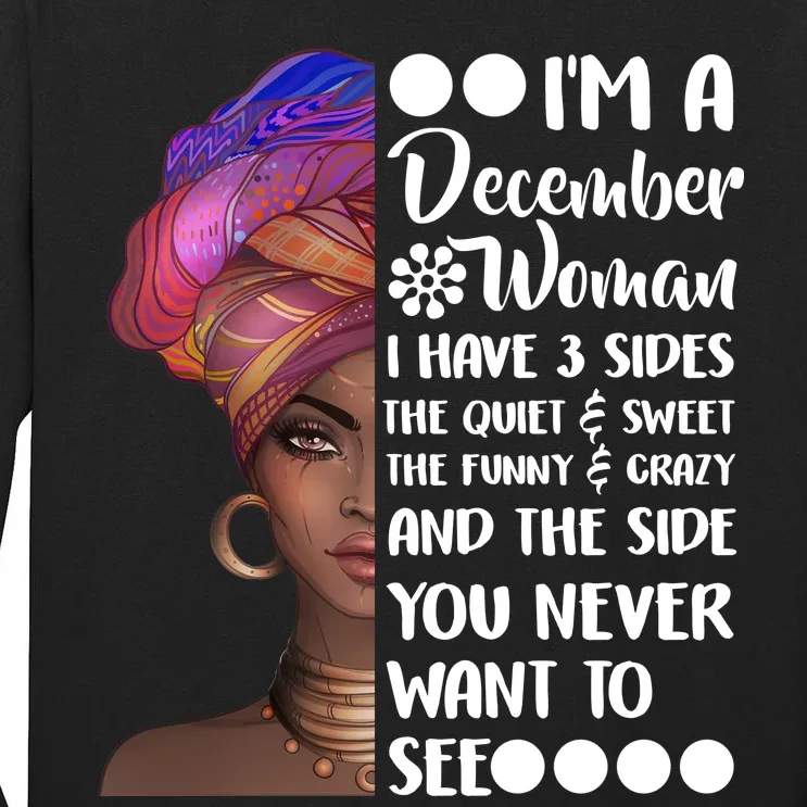 I'm A December Woman Cute Birthday Tall Long Sleeve T-Shirt