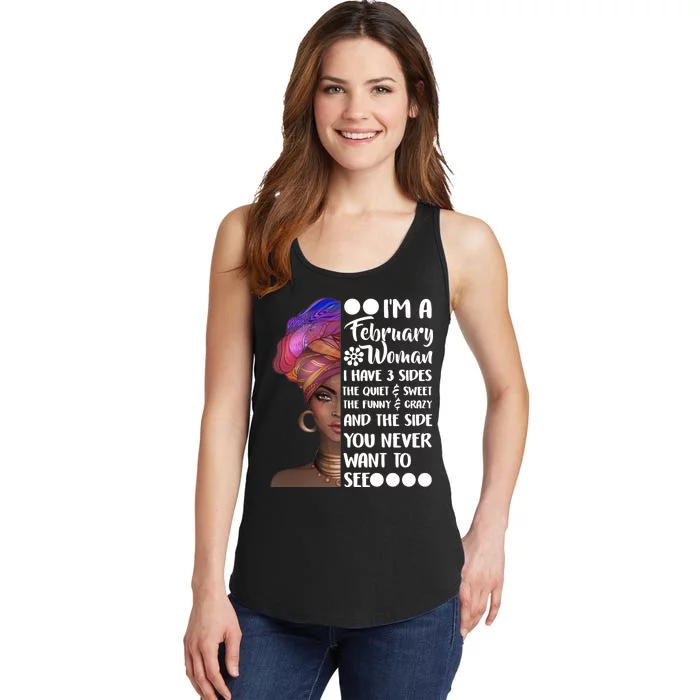 I'm A February Woman Ladies Essential Tank