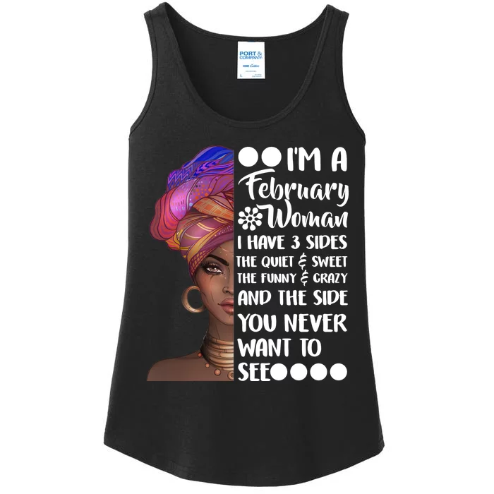 I'm A February Woman Ladies Essential Tank