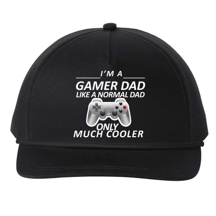 I'm A Gamer Dad Like A Normal Dad But Much Cooler Snapback Five-Panel Rope Hat