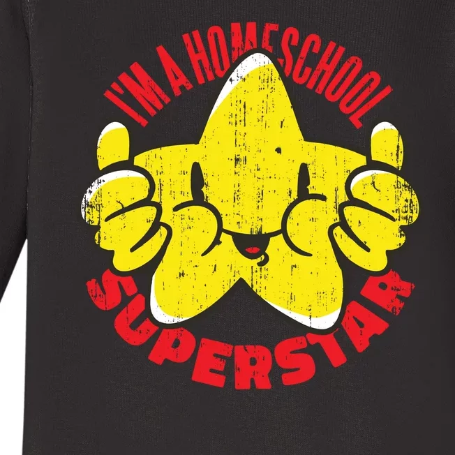 I'm A Homeschool Superstar Baby Long Sleeve Bodysuit