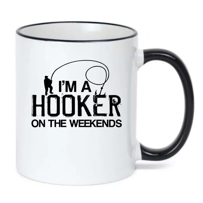 I'm A Hooker On The Weekends Black Color Changing Mug