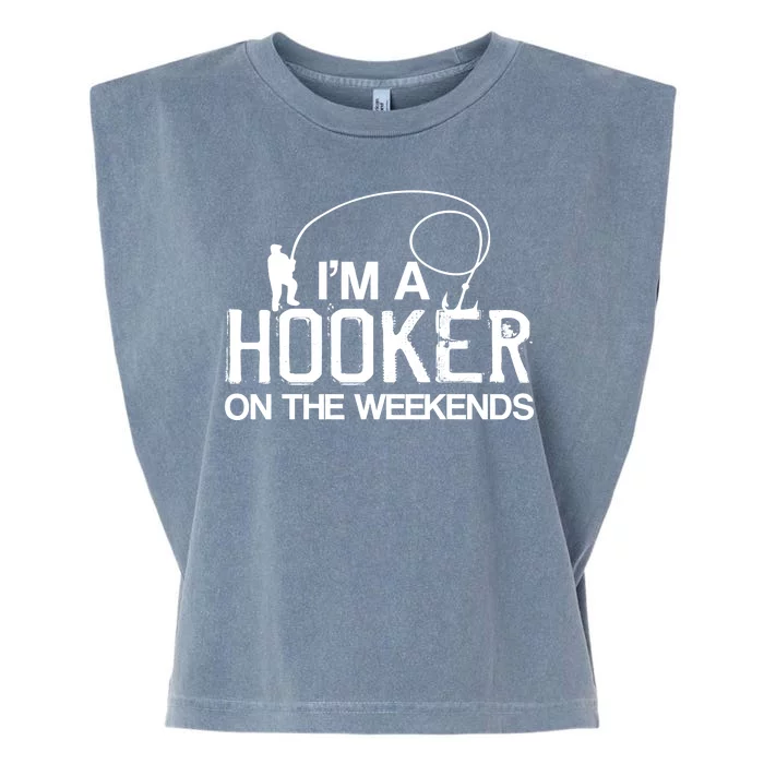 I'm A Hooker On The Weekends Garment-Dyed Women's Muscle Tee