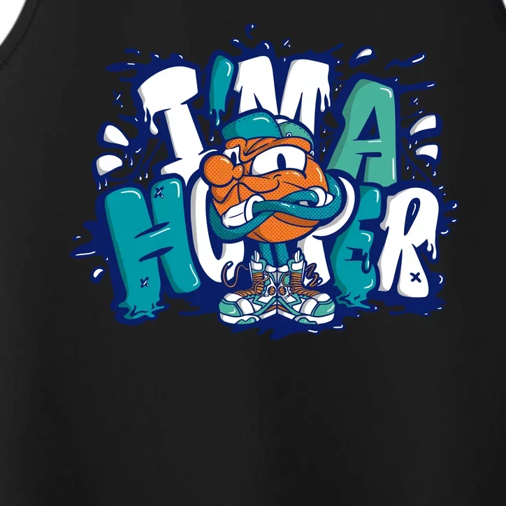 I'm A Hooper Basketball Graffiti Performance Tank