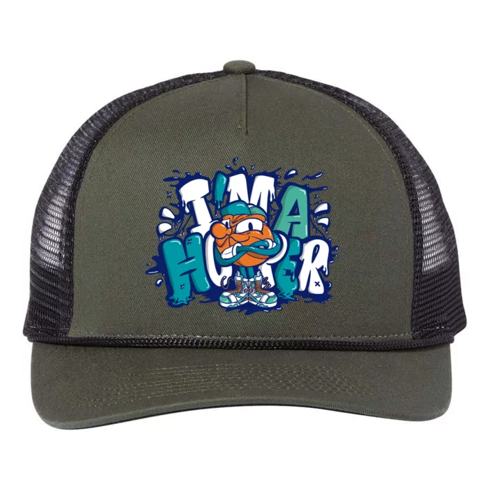 I'm A Hooper Basketball Graffiti Retro Rope Trucker Hat Cap