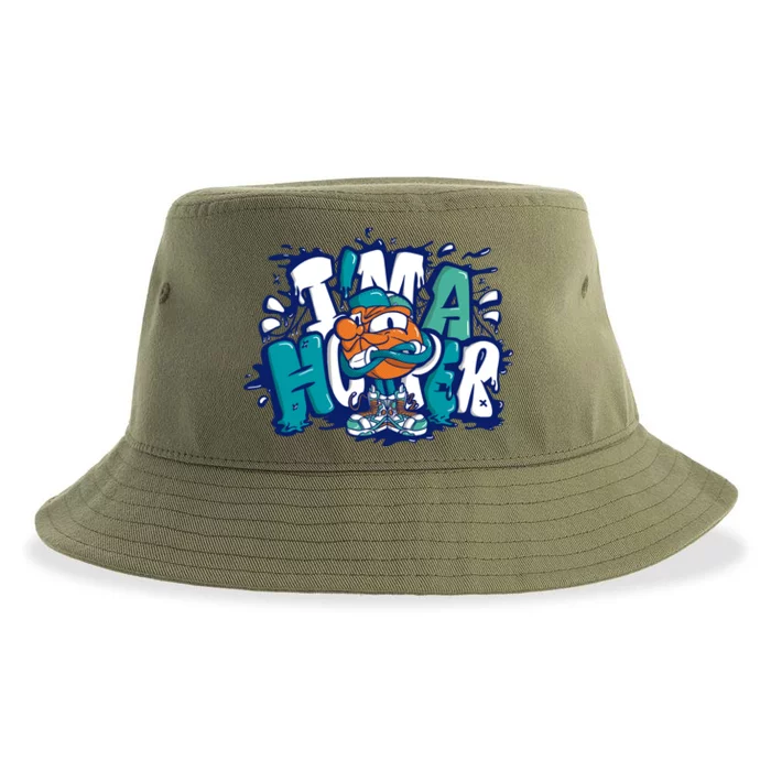 I'm A Hooper Basketball Graffiti Sustainable Bucket Hat