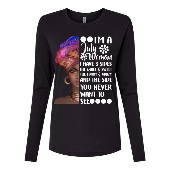 I'm A July Woman Cute Birthday Womens Cotton Relaxed Long Sleeve T-Shirt