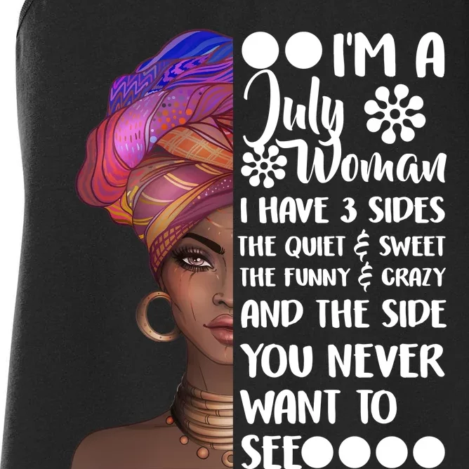 I'm A July Woman Cute Birthday Women's Racerback Tank