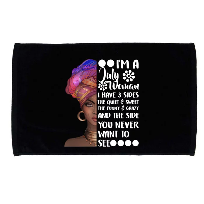 I'm A July Woman Cute Birthday Microfiber Hand Towel