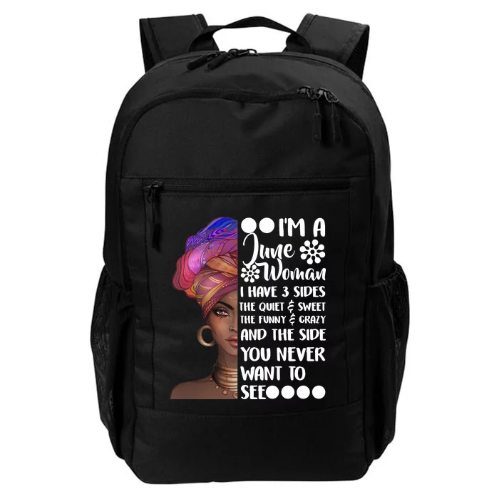 I'm a June Woman Cute Birthday Daily Commute Backpack