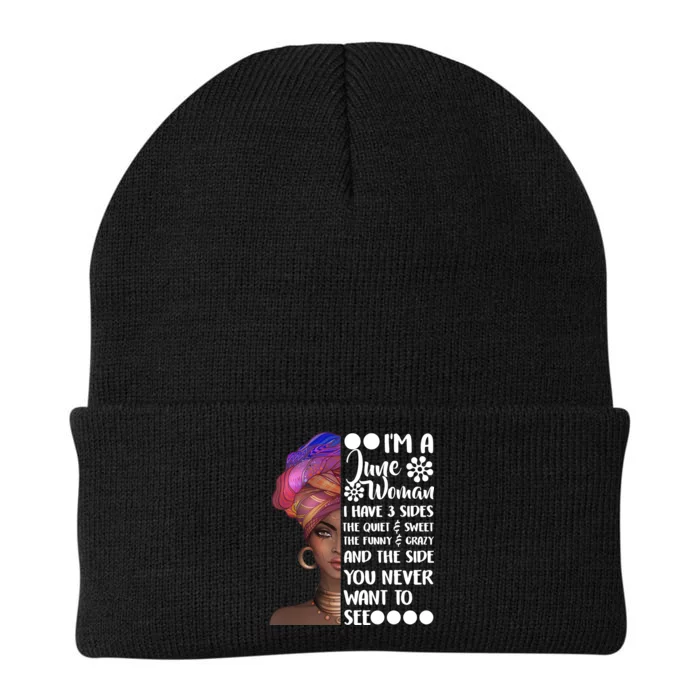 I'm a June Woman Cute Birthday Knit Cap Winter Beanie