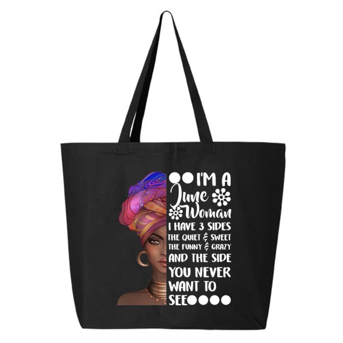 I'm a June Woman Cute Birthday 25L Jumbo Tote