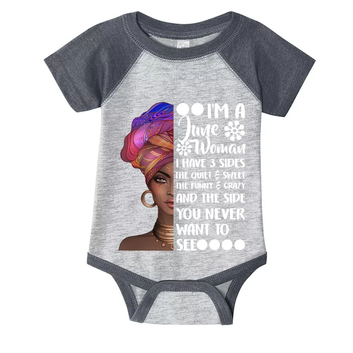 I'm a June Woman Cute Birthday Infant Baby Jersey Bodysuit