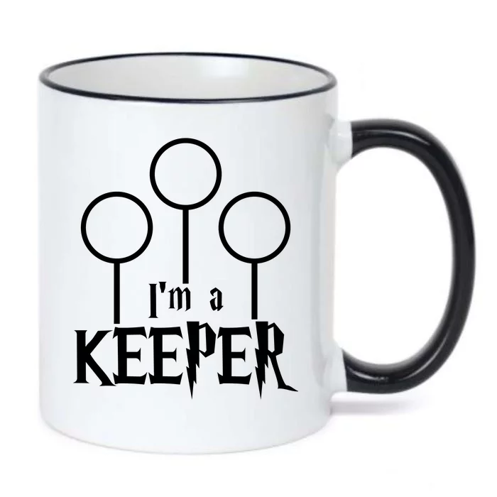 I'm A Keeper Black Color Changing Mug