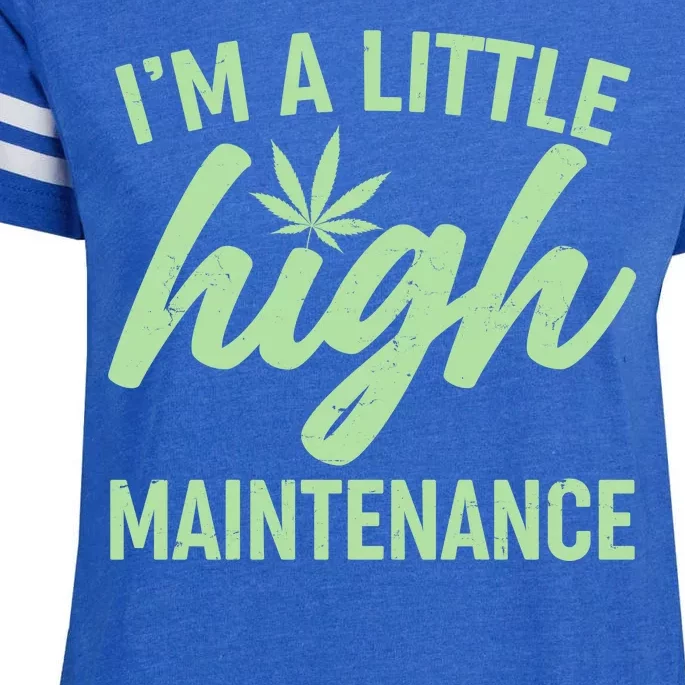 I'm A Little High Maintenance Enza Ladies Jersey Football T-Shirt