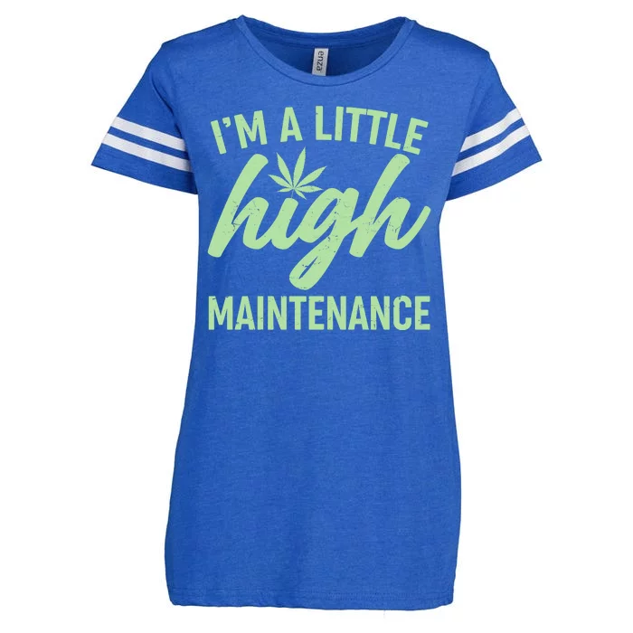 I'm A Little High Maintenance Enza Ladies Jersey Football T-Shirt