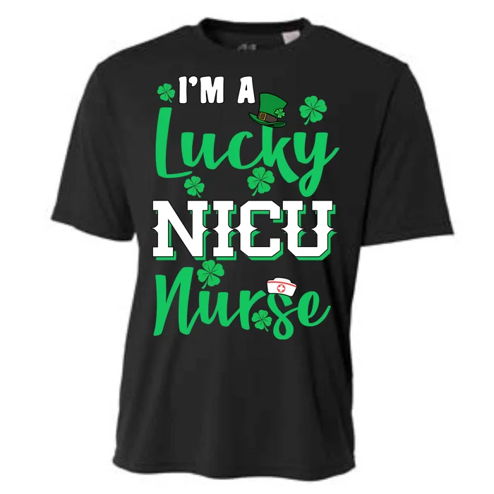 I'm A Lucky Nicu Nurse St Patrick's Day Cooling Performance Crew T-Shirt