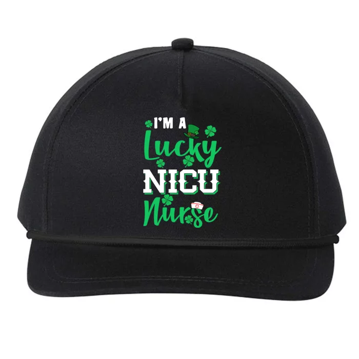 I'm A Lucky Nicu Nurse St Patrick's Day Snapback Five-Panel Rope Hat