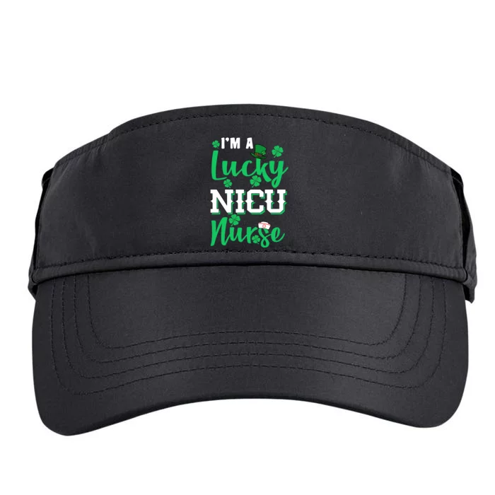 I'm A Lucky Nicu Nurse St Patrick's Day Adult Drive Performance Visor