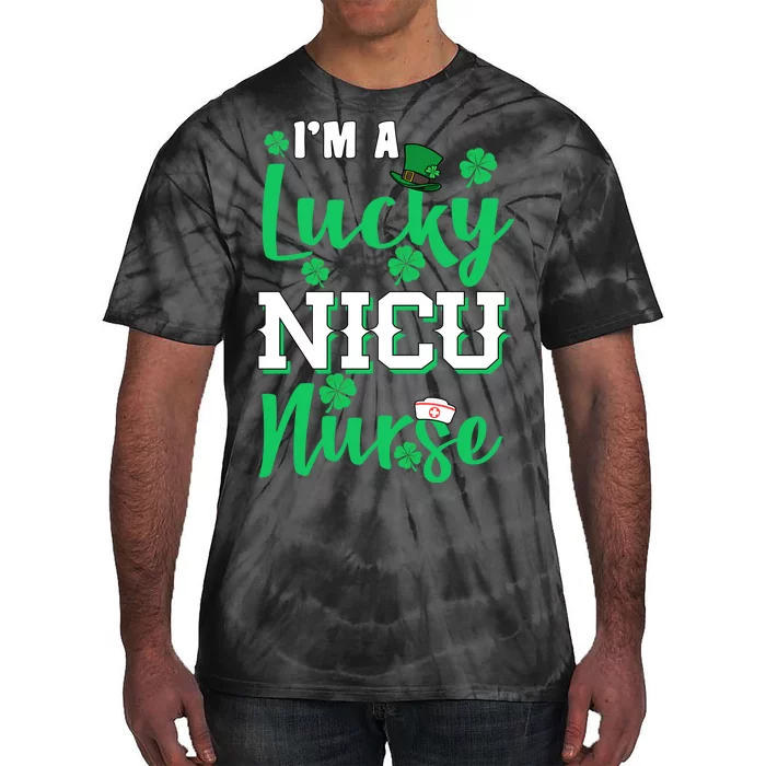 I'm A Lucky Nicu Nurse St Patrick's Day Tie-Dye T-Shirt