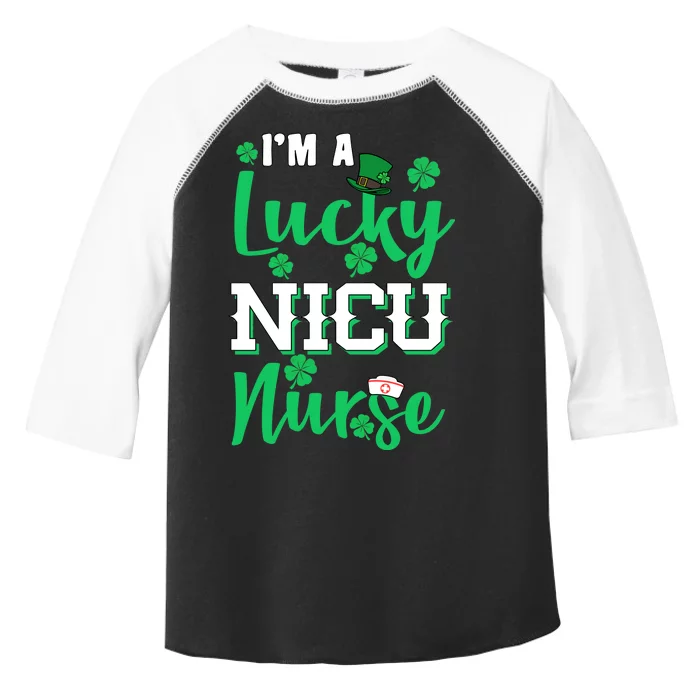 I'm A Lucky Nicu Nurse St Patrick's Day Toddler Fine Jersey T-Shirt