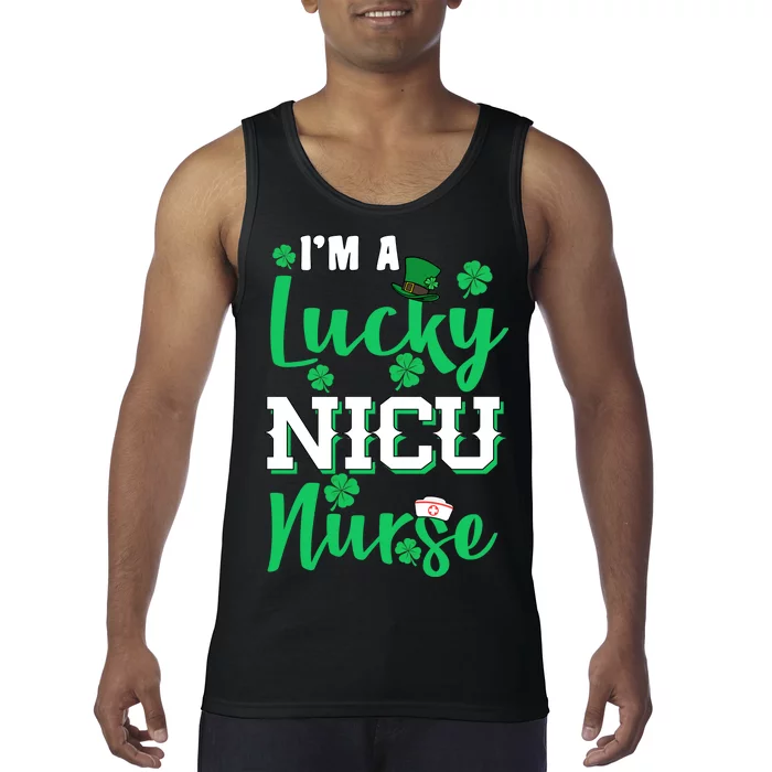 I'm A Lucky Nicu Nurse St Patrick's Day Tank Top