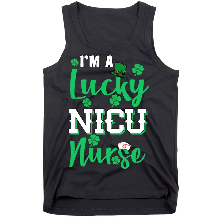 I'm A Lucky Nicu Nurse St Patrick's Day Tank Top